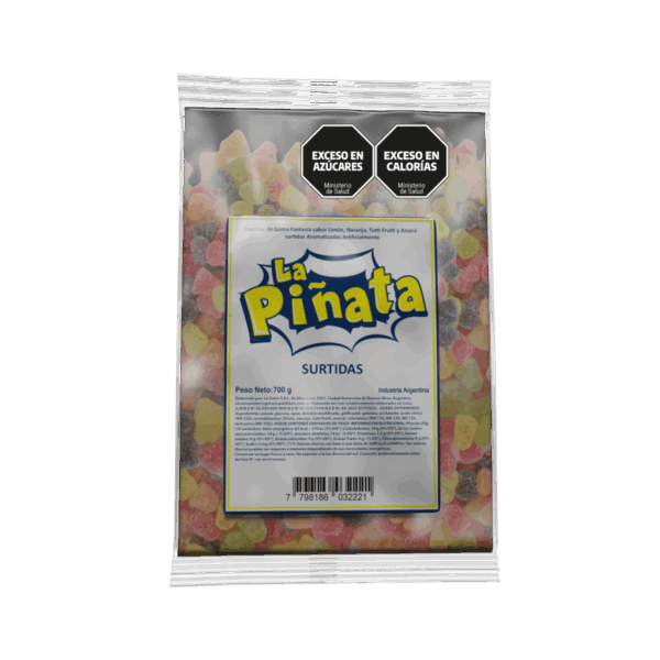 GOMAS PIÑATA SURTIDAS X700GS