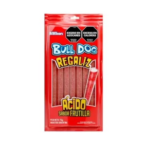 REGALIZ BULLDOG FRUTILLA X12X75GS