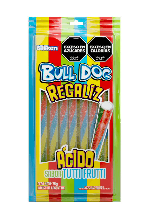 REGALIZ BULLGOG TUTTIFRUT X12 X75GS