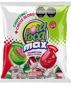 LHE BOLA LOCA MAX CEREZA MANZANA X 18 GR