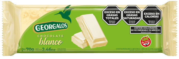 GEOR CHOC BLANCO S/AZUC X70G