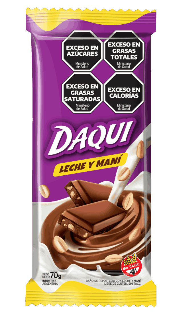 GEOR TABLETA DAQUI LECHE Y MANI X70G