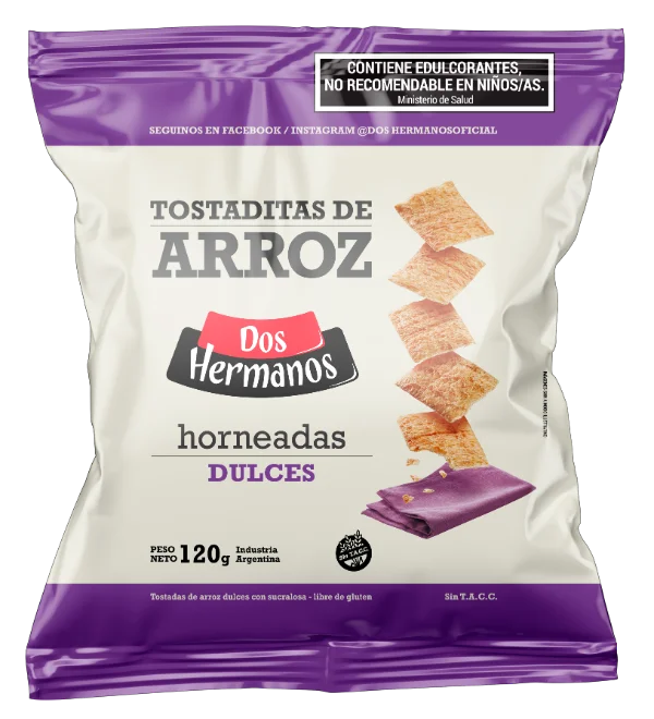 DH TOSTADAS DE ARROZ DULCES X 120 GR
