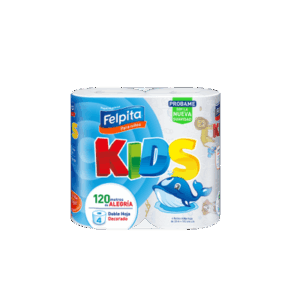 PA HIGIENICO FELP KIDS DEC 4 X 30