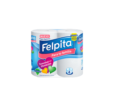 PA HIGIENICO FELPITA 4 X 30 MTS