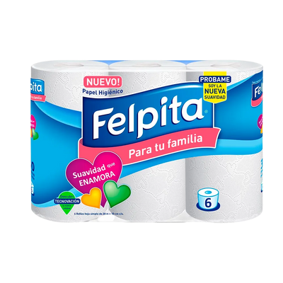 PA HIGIENICO FELPITA 6 X 30 MTS