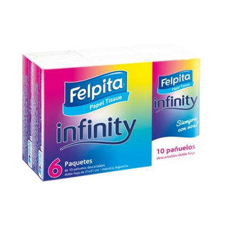 PAÑUELOS FELP INFINITY X 6 UN