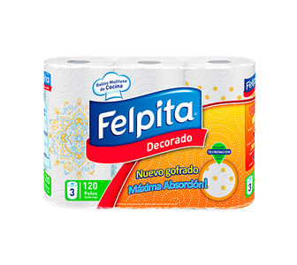 PA ROLLO COCINA FELPITA DEC X 3 UN