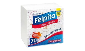 PA SERV FELPITA DECORADA X 70 UN