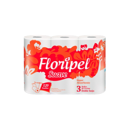 PA ROLLO COCINA FLORIPEL X 3 UN